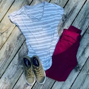 🎉HP!🎉 Mossimo Striped Shirt with Pocket!